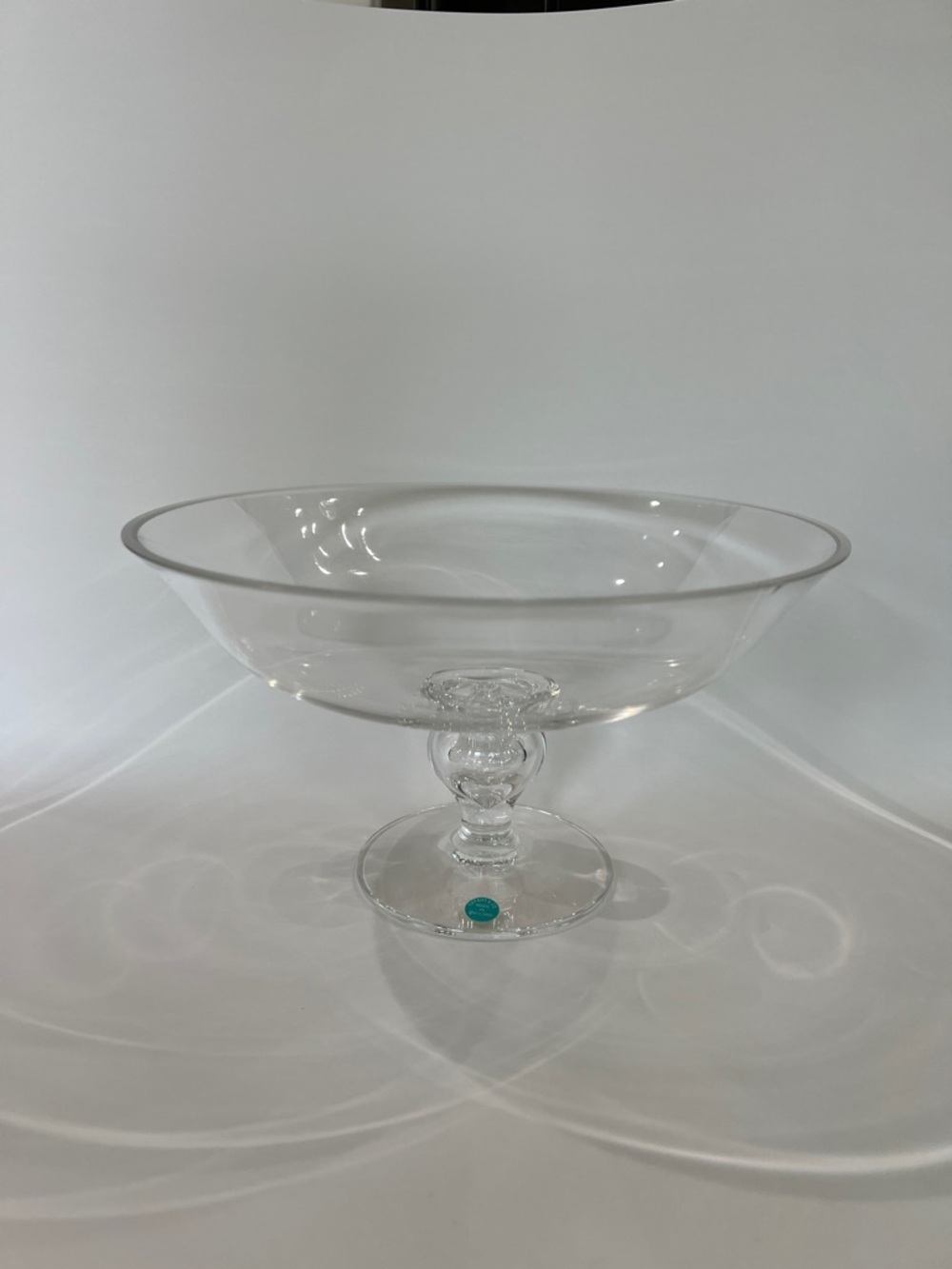 Vintage Tiffany & Co Crystal Compote Bowl Pedestal Centerpiece Made In England